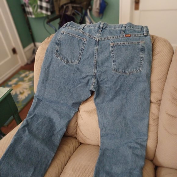 Dark Wash Men's Wrangler Jeans - 40 X 30 - Picture 3 of 4